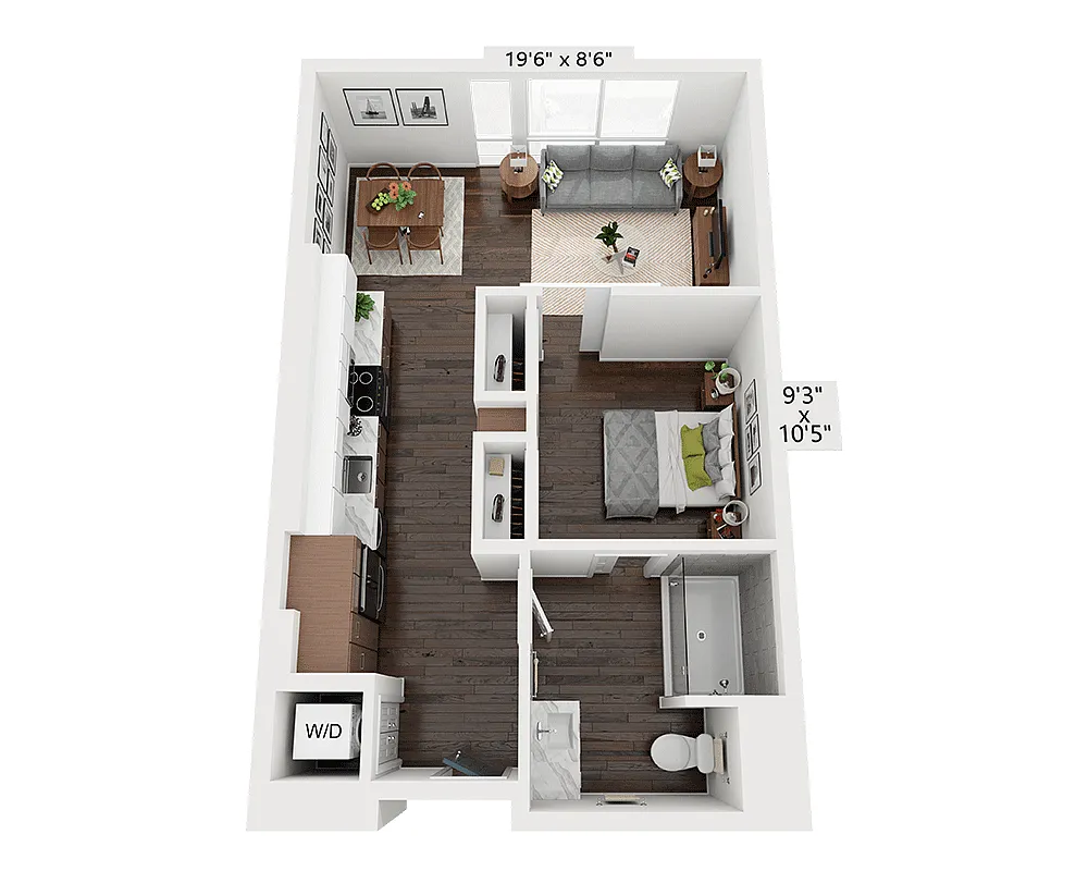 Floor plan Studio E1A