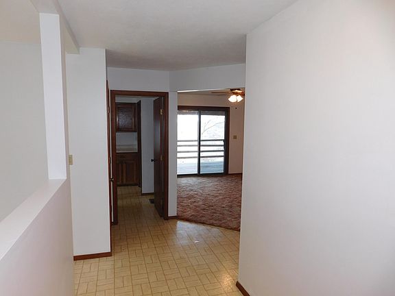 From the front door to the kitchen and living room