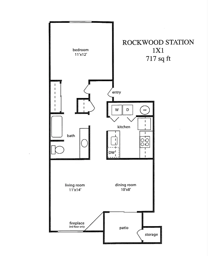 Floor plan One Bedroom