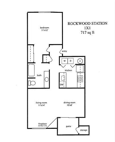 Floor plan One Bedroom
