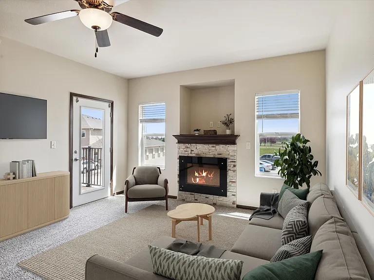 Three Bedroom B - 3 Bed / 2 Bath - 1,328 Sq.Ft.