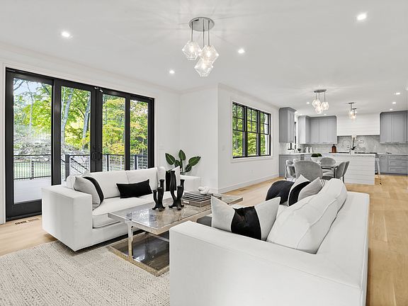 Family Room with French Doors to Outside Deck