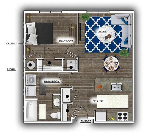 Floor plan 1 Bedroom