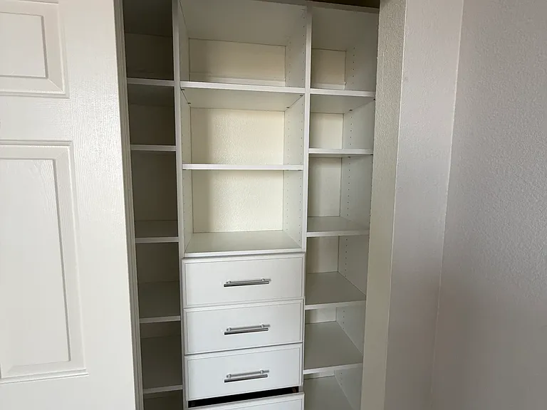 Second bedroom. New built out closet