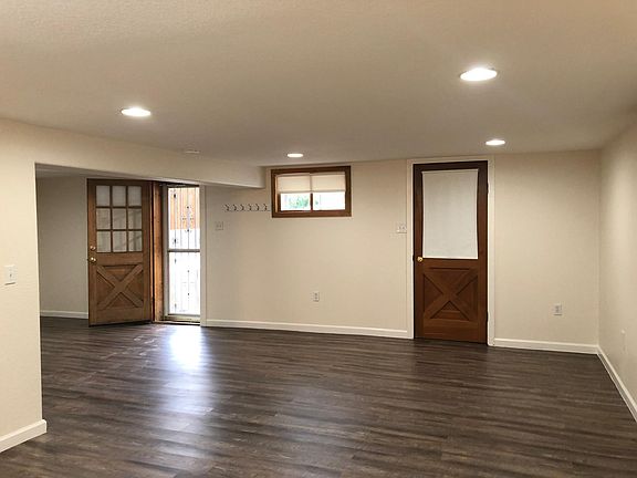 Front door and 2nd door for additional exit to hall/main door.