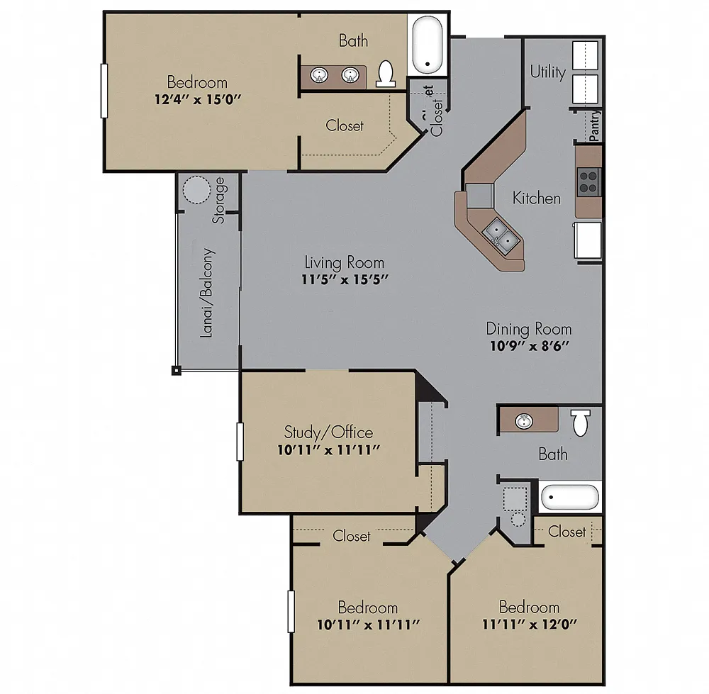 Floor plan Vilano + Den