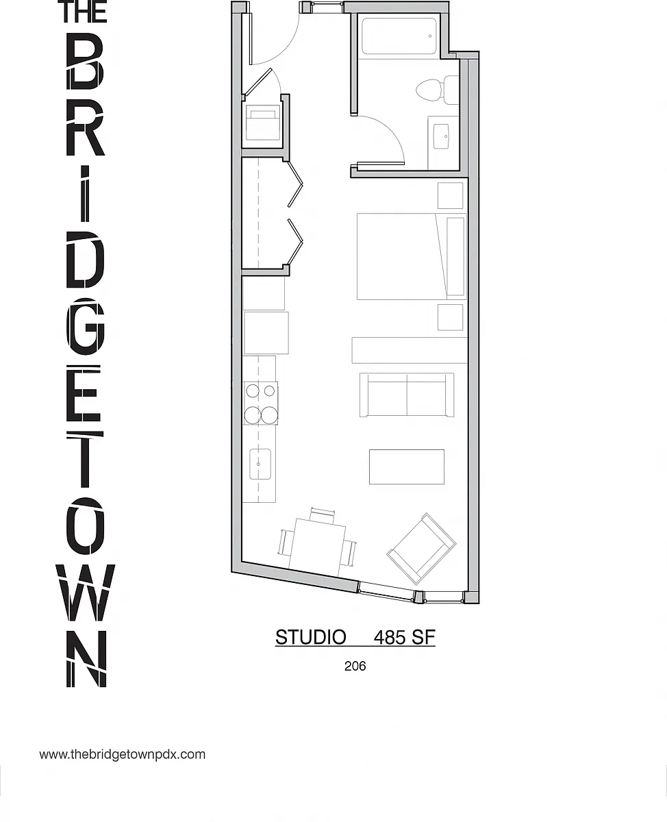 Floor plan Studio D