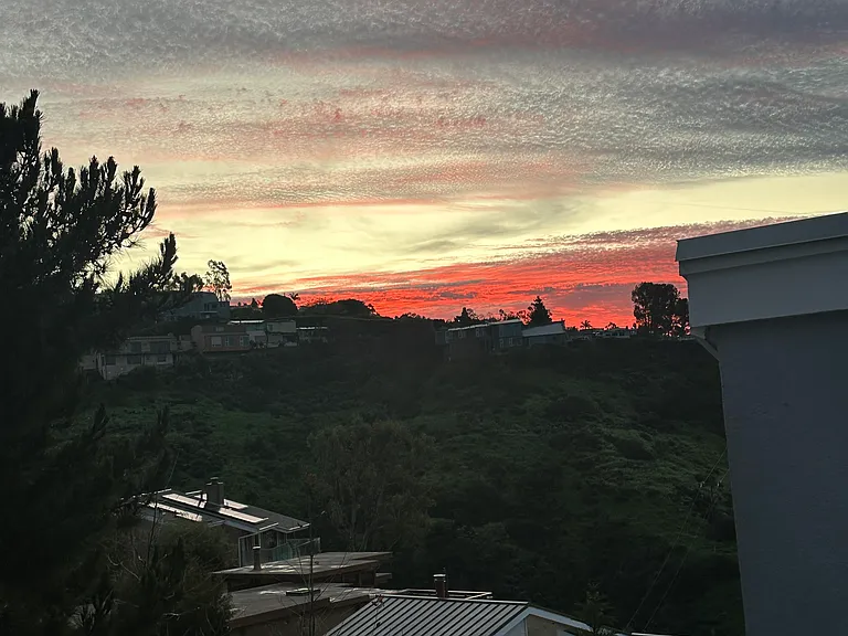 Sunrise from rear decks