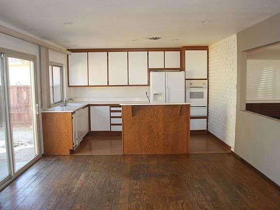 Kitchen and family room