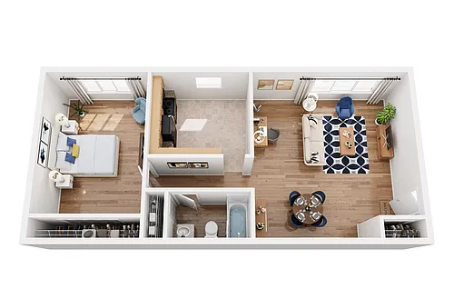 Floor plan 1 Bedroom