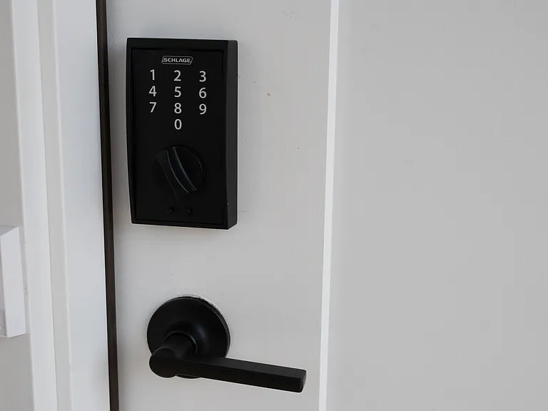Smart locks on all the exterior doors