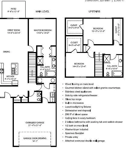 Floor plan The Presidential at Sherman Village