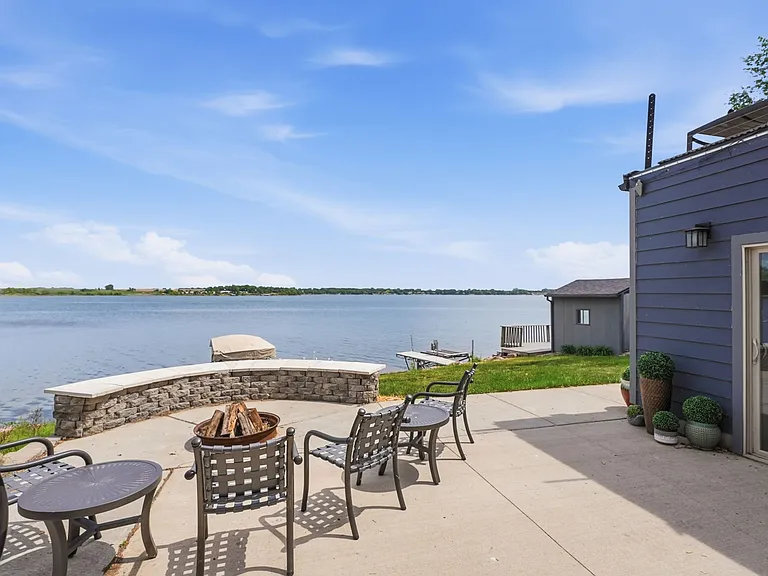 View of the lake as you sit in the hot tub!