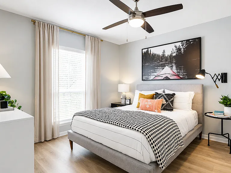 Wake up to bright, beautiful mornings. Modern bedrooms designed for comfort and relaxation.