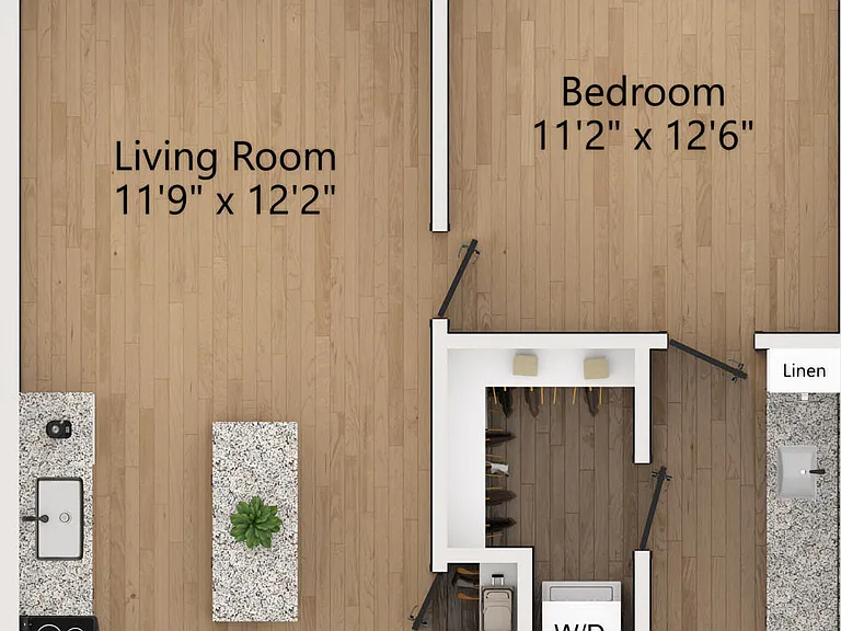 A3 floor plan Bennet at BullStreet