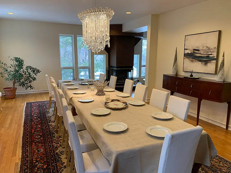 Formal Dining Room _ Fireplace