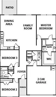3 bed, 2.0 bath, 1636 sqft, $2,100 — Photo 2