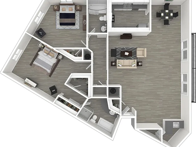 Two Bedroom Floorplan