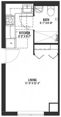 Floor plan Studio C