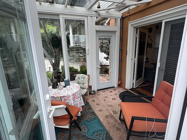 Private Entry through Sun Room