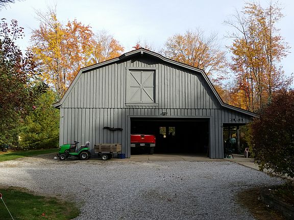 Front of Pole Barn with loft