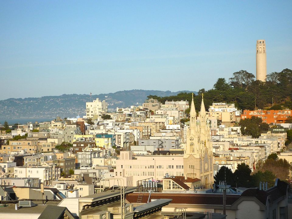 The best of Russian Hill with these views everyday from your living room.