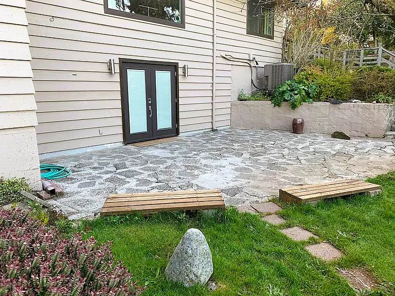 Large patio