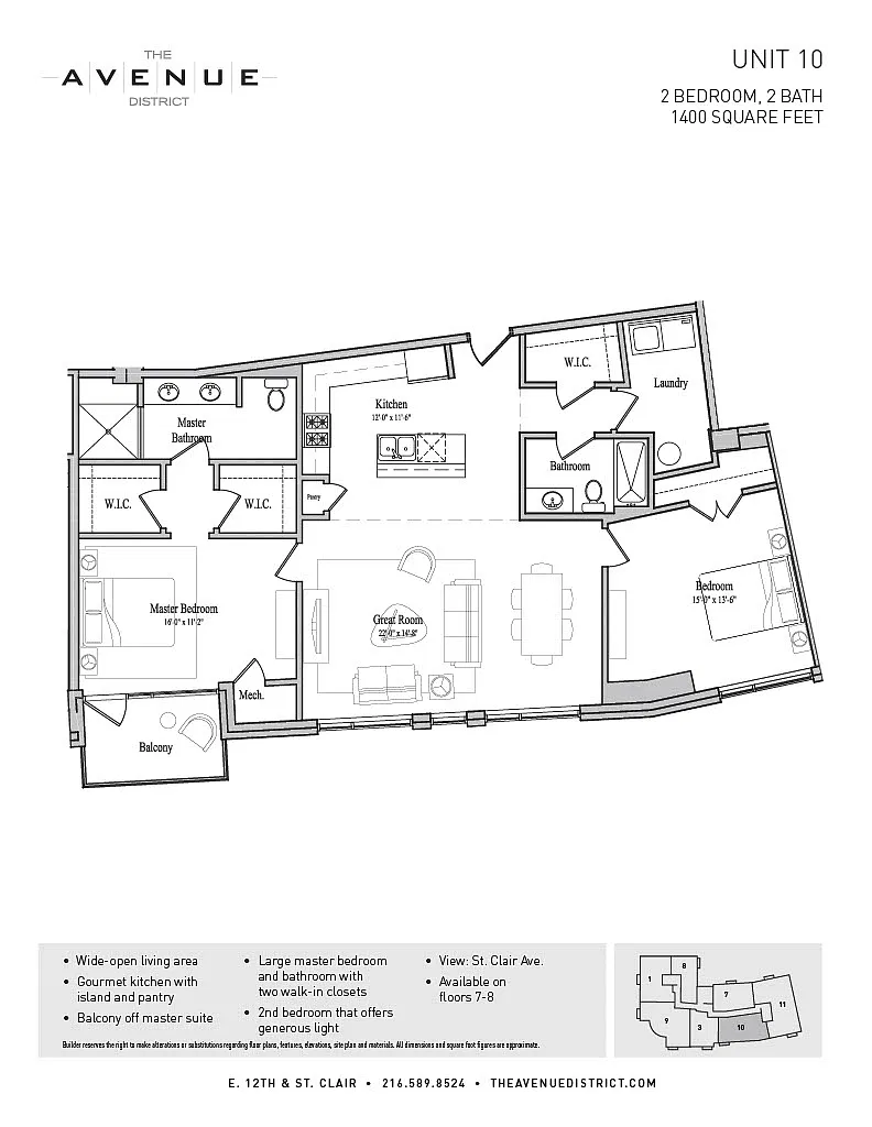 Floor plan 2BED/2BATH