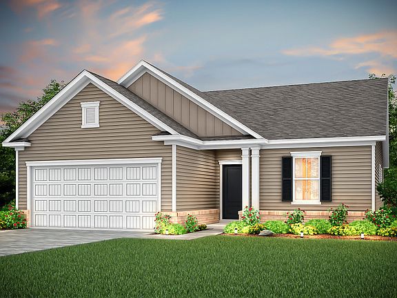 Compton Exterior LC2G with a front porch and brick detail