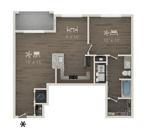 Floor plan A2E