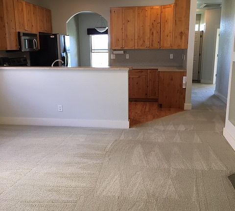 Living room into Kitchen