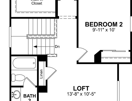 the second floor plan