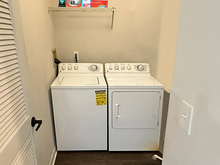 Your own private in-home laundry is one of the many perks of living at Westbury Village.