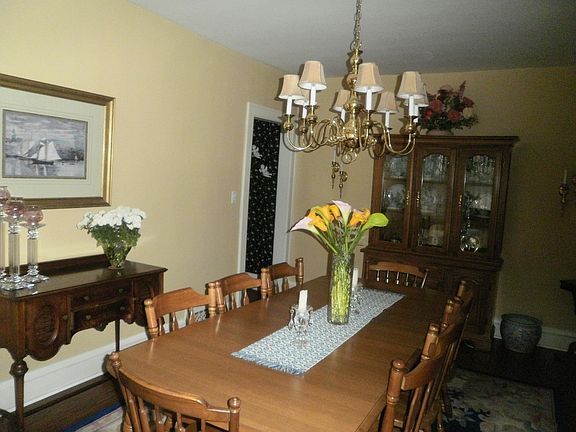 Dining room, looking toward hall (furnishings not included)