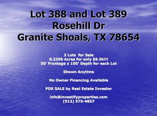 Rosehill, Marble falls, TX 78654