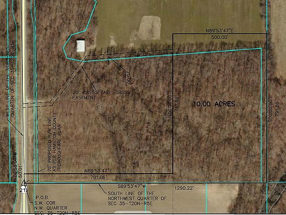 10 Acres Access by Easement