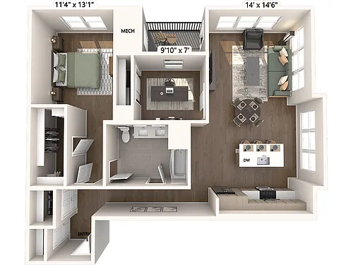 Floor plan A24D