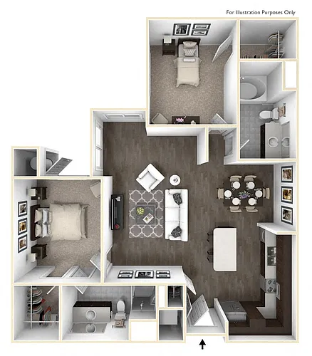 Floor plan B4 2X2