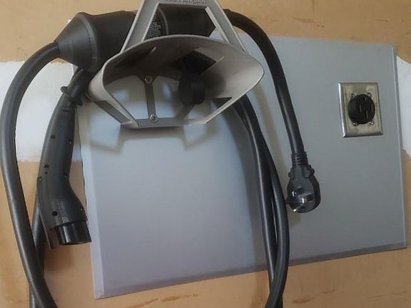 Quick Charging 220-volt outlet for your electric vehicle in the garage.