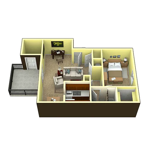 Floor plan 1 Bedroom