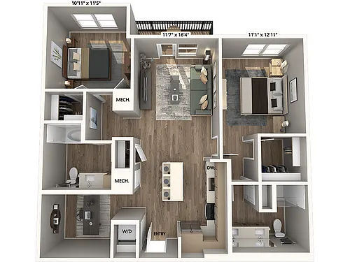 Floor plan B10-D