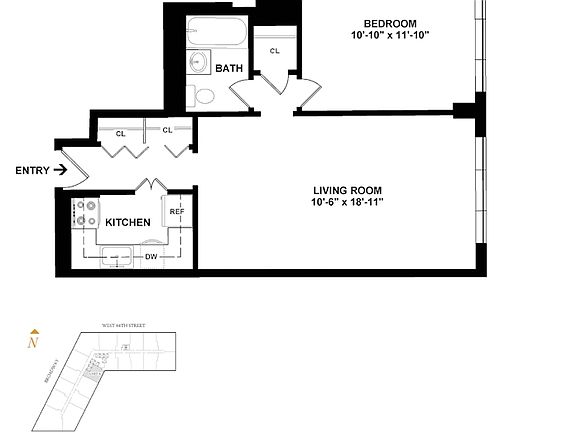 2nd image of 20 W 64th St APT 25A