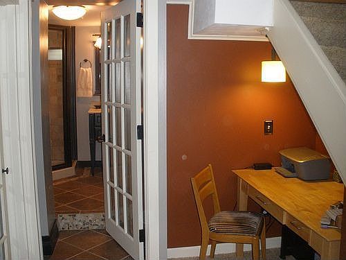 basement to bathroom
