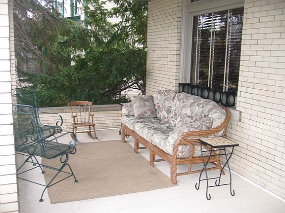 One side of front porch