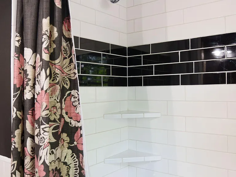 New shower tile and plumbing