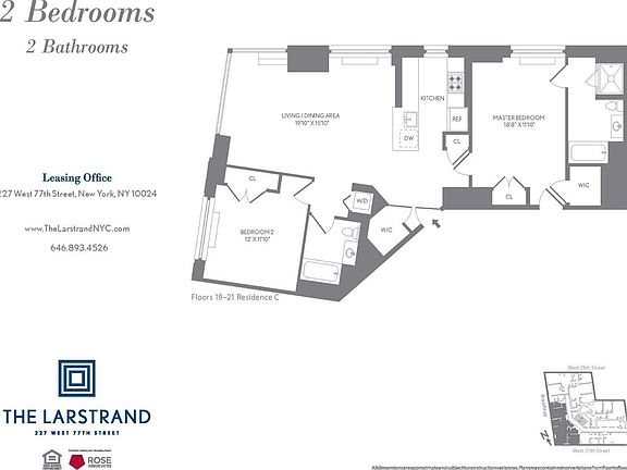 2nd image of 227 W 77th St APT 19C