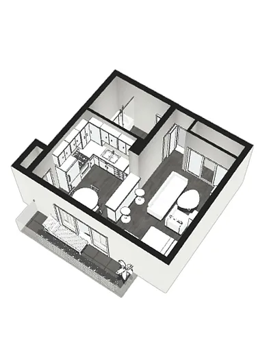 Floor plan Studio