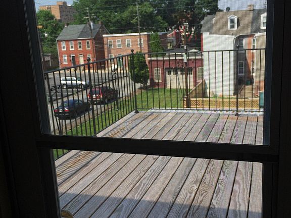 Private patio facing west