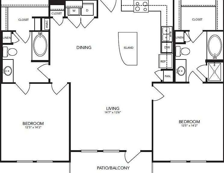 Landmark On Lovers - B8 - 2 Beds - 2 Baths - 1201 Sq. ft.