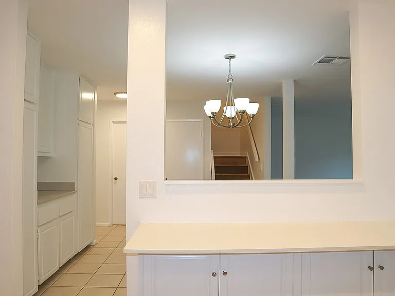 Kitchen with new appliances.